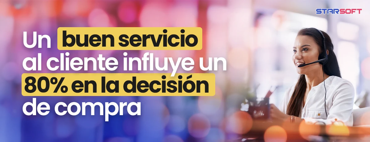 Un buen servicio al cliente influye