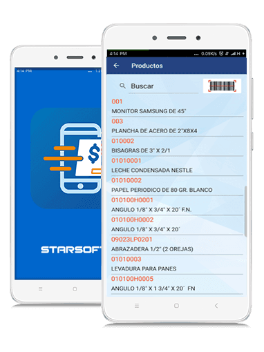 Captura del App de Facturación Móvil STARSOFT 4